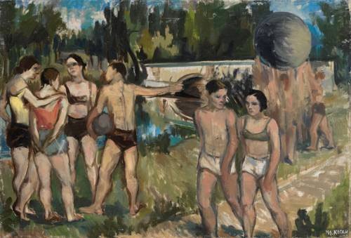 Sportsmen 1934 oil on canvas 50.5x74.5